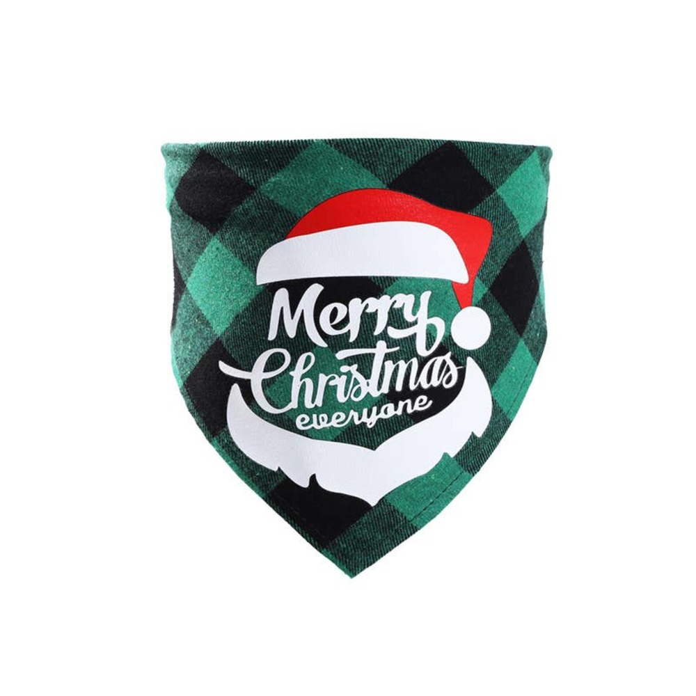 Merry Christmas - Pet Bandana - Green